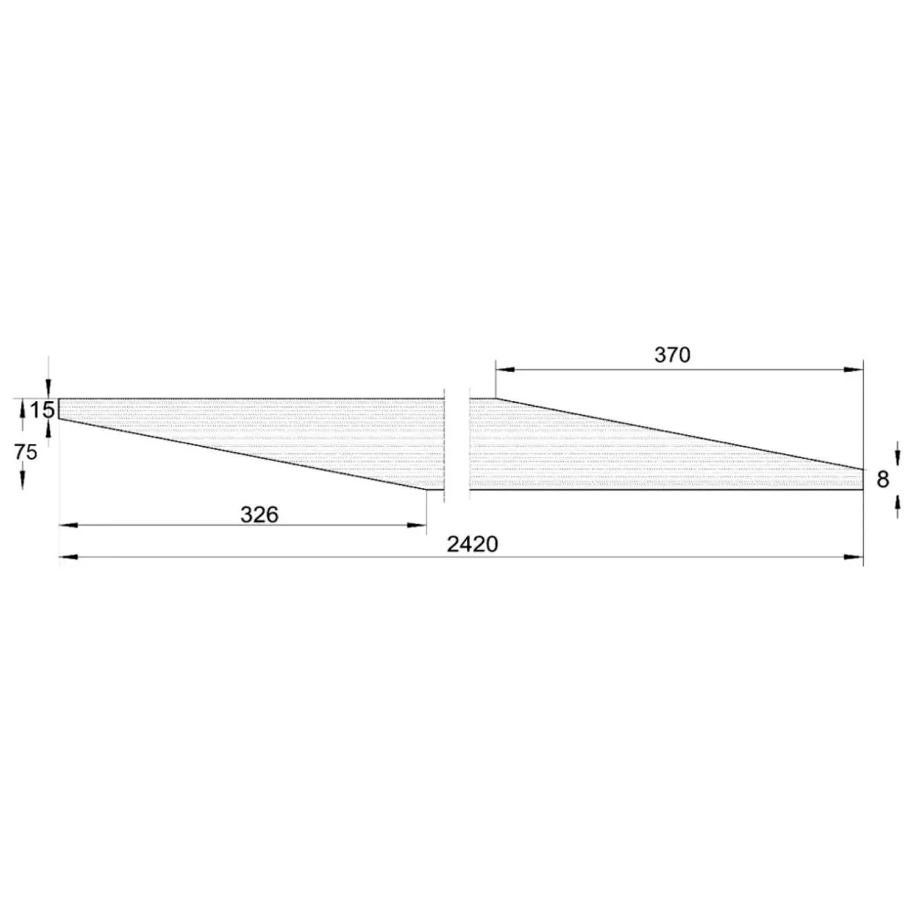 BERNARDO Schleifbänder für Holz – Modell Gewebeschleifband 75 mm x 50 m - K 180