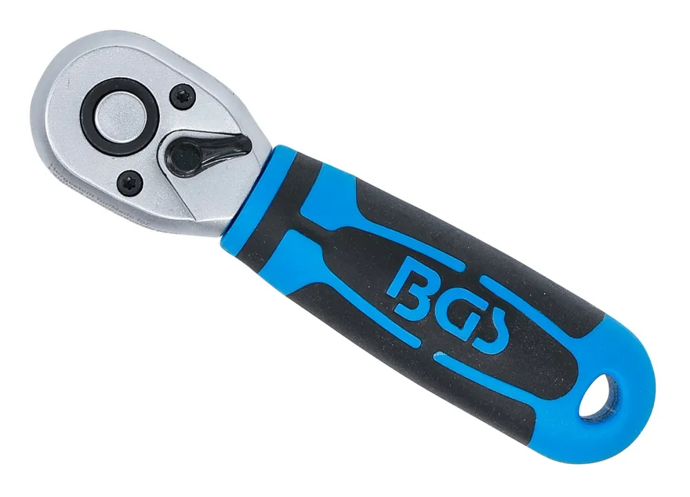 BGS 643 Mini Umschaltknarre Ratsche feinverzahnt Abtrieb 10mm (3/8") Länge 135mm