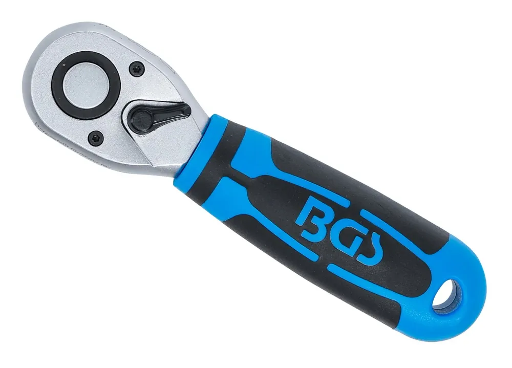 BGS 644 Mini Umschaltknarre Ratsche feinverzahnt Abtrieb 12,5mm (1/2") Länge 170mm