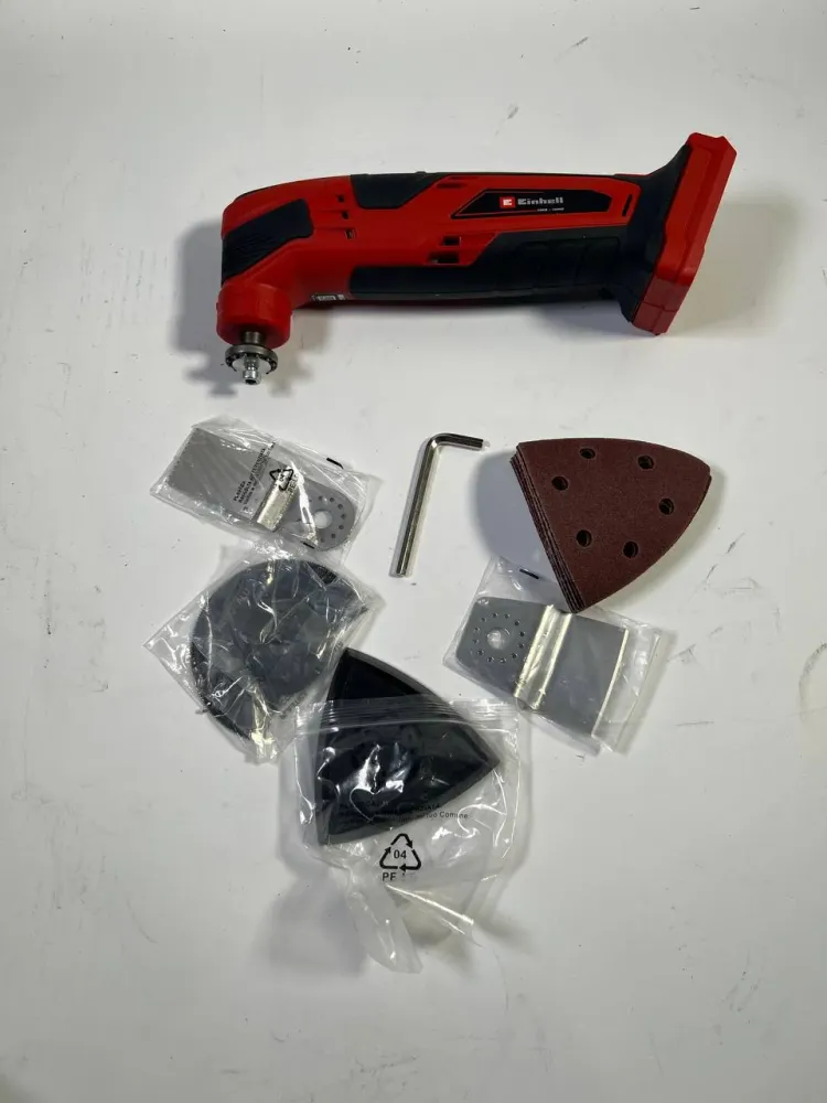 Einhell TC-MG 18 Li-Solo Akku Multifunktionswerkzeug 18 V ( 4465170 ) + Zubehör Set - Leicht Gebraucht