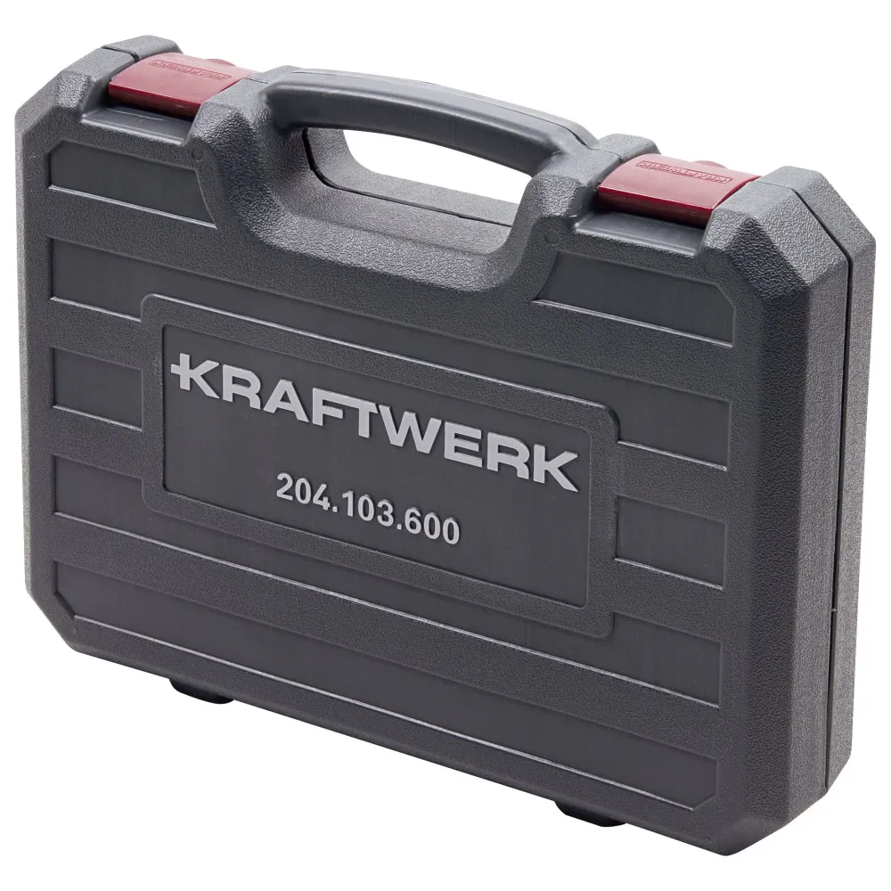 Kraftwerk BASIC LINE 1/4" + 1/2" Umschaltknarren Steckschlüsselsatz Werkzeugkoffer, 80-tlg