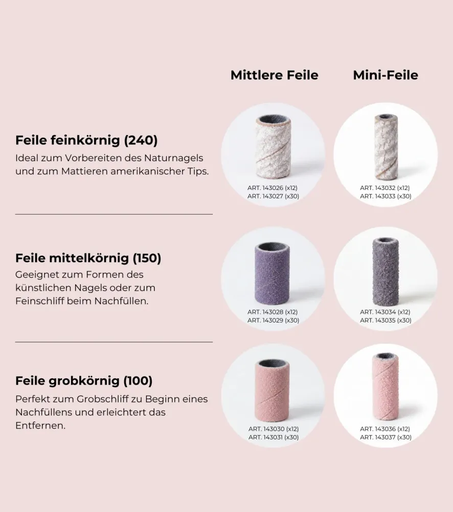 Mini Schleifmittel x 30 - mittlere Körnung (150)