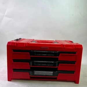 Qbrick System PRO Drawer 3 Toolbox 2.0 Expert RED ULTRA HD Werkzeugkoffer 450 x 310 x 244 mm 13,5 l stapelbar IP54 mit 3 S...