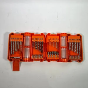 WellCut 51-teiliges Bohrer & Schraubendreher Bit Set aus HSS-Stahl, mit Magnet Bithalter & einem tragbaren Aufbewahrungsko...