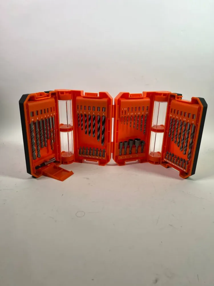 WellCut 51-teiliges Bohrer & Schraubendreher Bit Set aus HSS-Stahl, mit Magnet Bithalter & einem tragbaren Aufbewahrungsko...