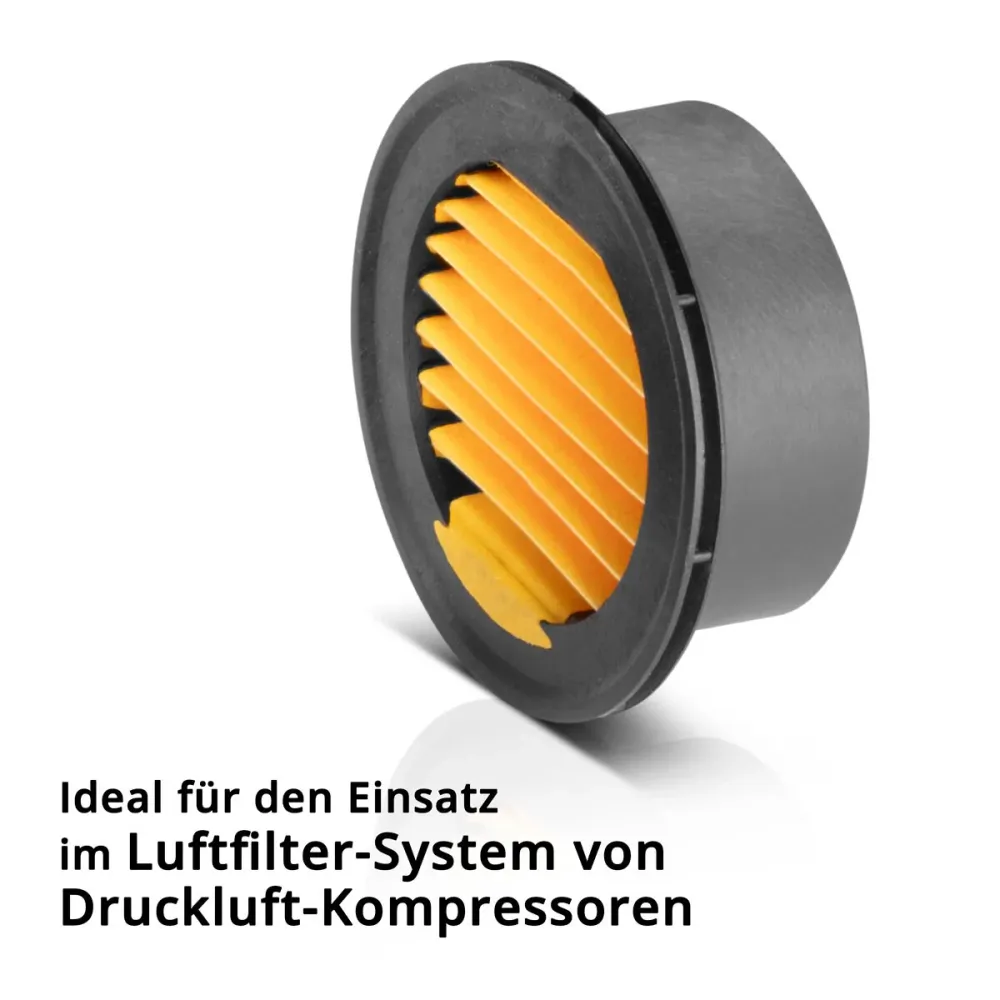 STAHLWERK 4er Set Luftfilter für Druckluft-Kompressor Ersatzfilter | Universal-Filter | Schalldämpfer | Ansaugfilter | Kom...