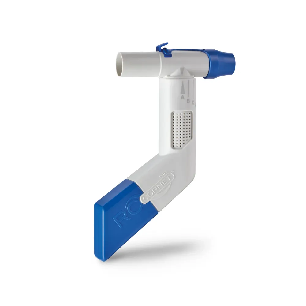 CEGLA RC-Cornet PLUS Atemtherapiegerät reduziert Husten, löst Schleim, lindert Atemnot – Anschluss für Inhalationsgeräte z...