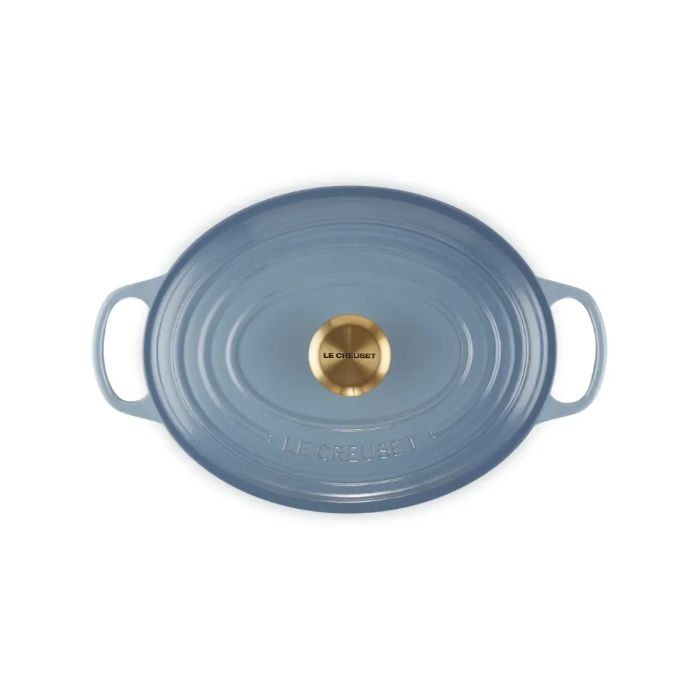 Le Creuset Pfanne Signature Bräter Oval 29 cm Chambray