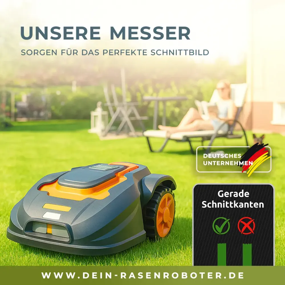 30x Titan 2-Loch Klingen für alle Worx Landroid Modelle (Vision, S, M, L)