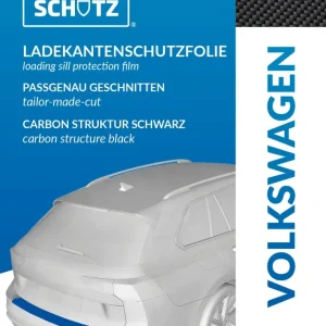 DEIN FOLIENSCHUTZ Ladekantenschutzfolie Volkswagen up! Carbon Struktur schwarz