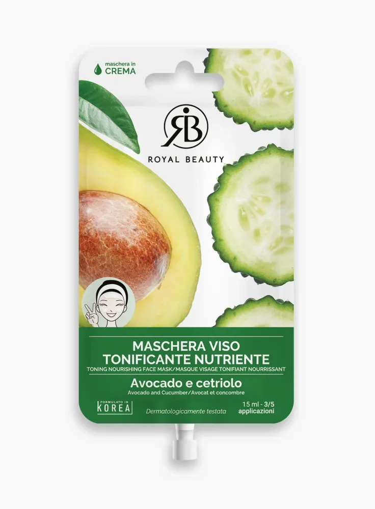Gesichtsmaske Avocado und Gurke