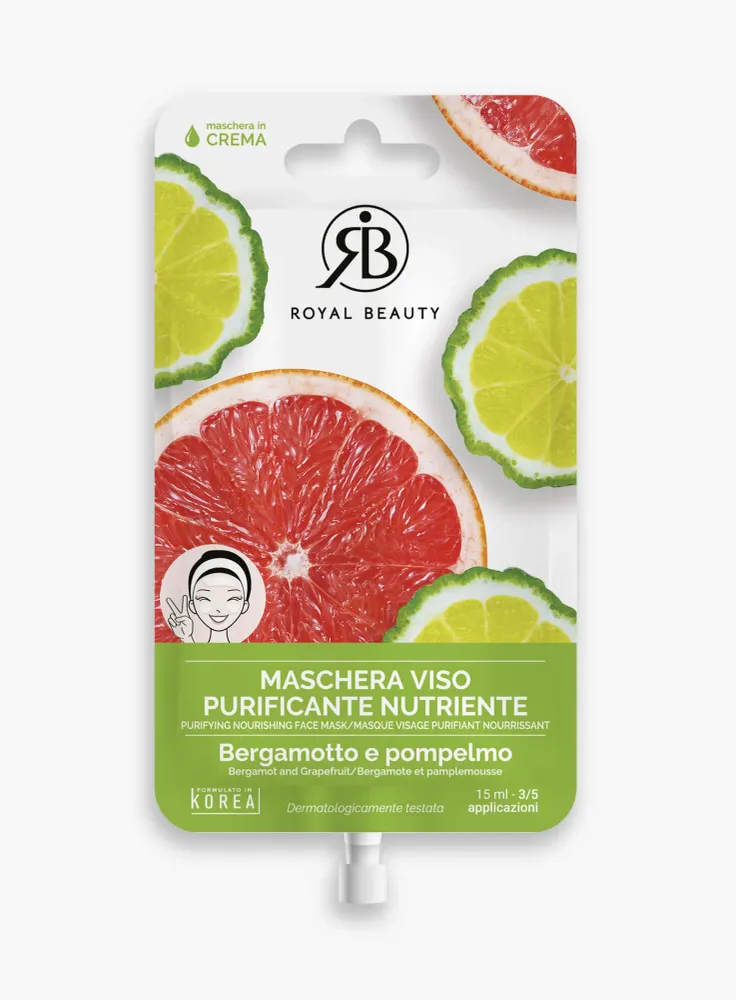 Gesichtsmaske Bergamotte und Grapefruit
