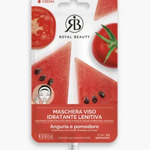 Gesichtsmaske Wassermelone und Tomate