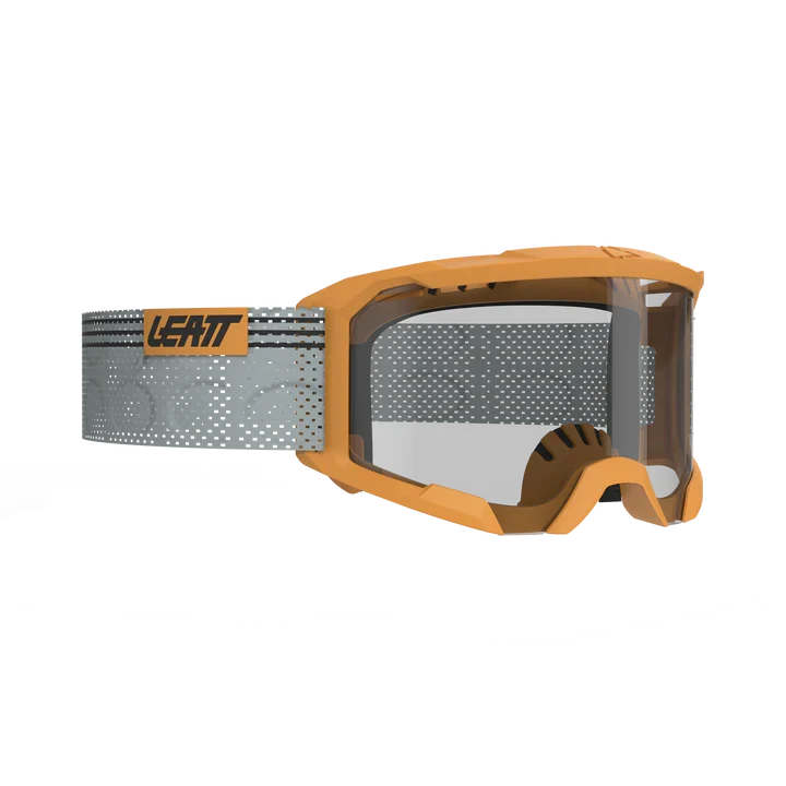 LEATT VELOCITY 4.0 MTB X-FLOW Maske Gelb Transparente Scheibe