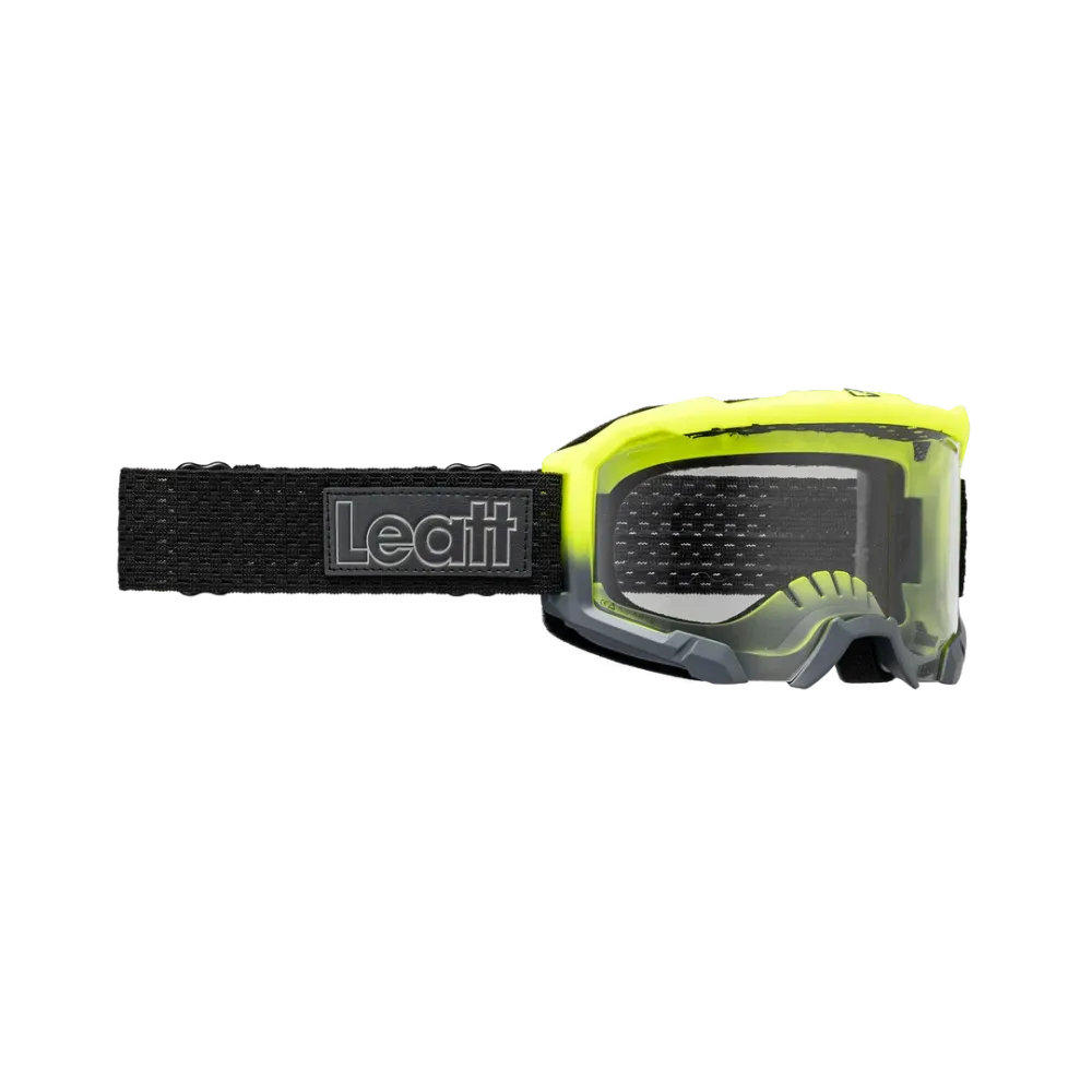LEATT VELOCITY 4.0 MTB-Maske Gelb Transparente Scheibe