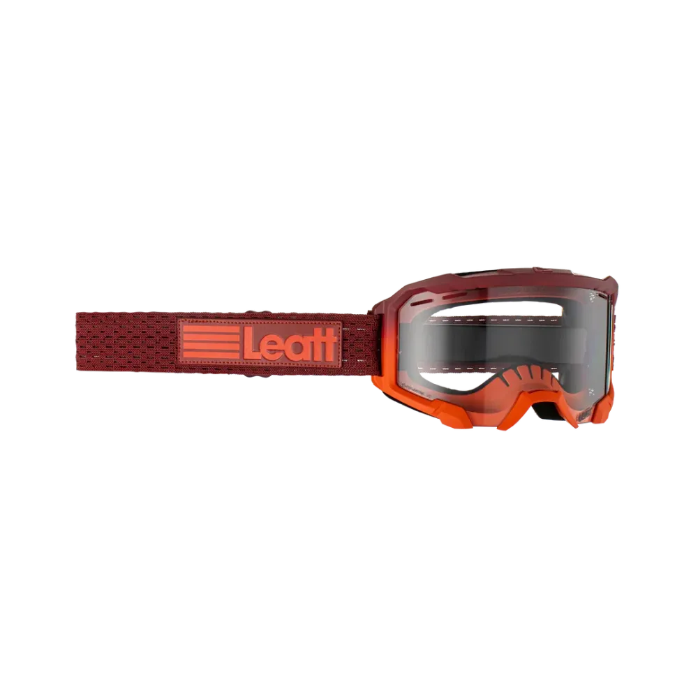 LEATT VELOCITY 4.0 MTB-Maske Orange Transparente Scheibe