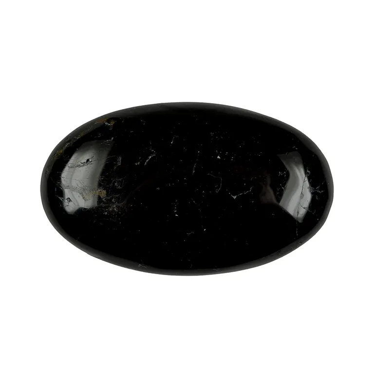 Linsenstein Schörl (stab.)Turmalin schwarz 4,5 x 3 cm
