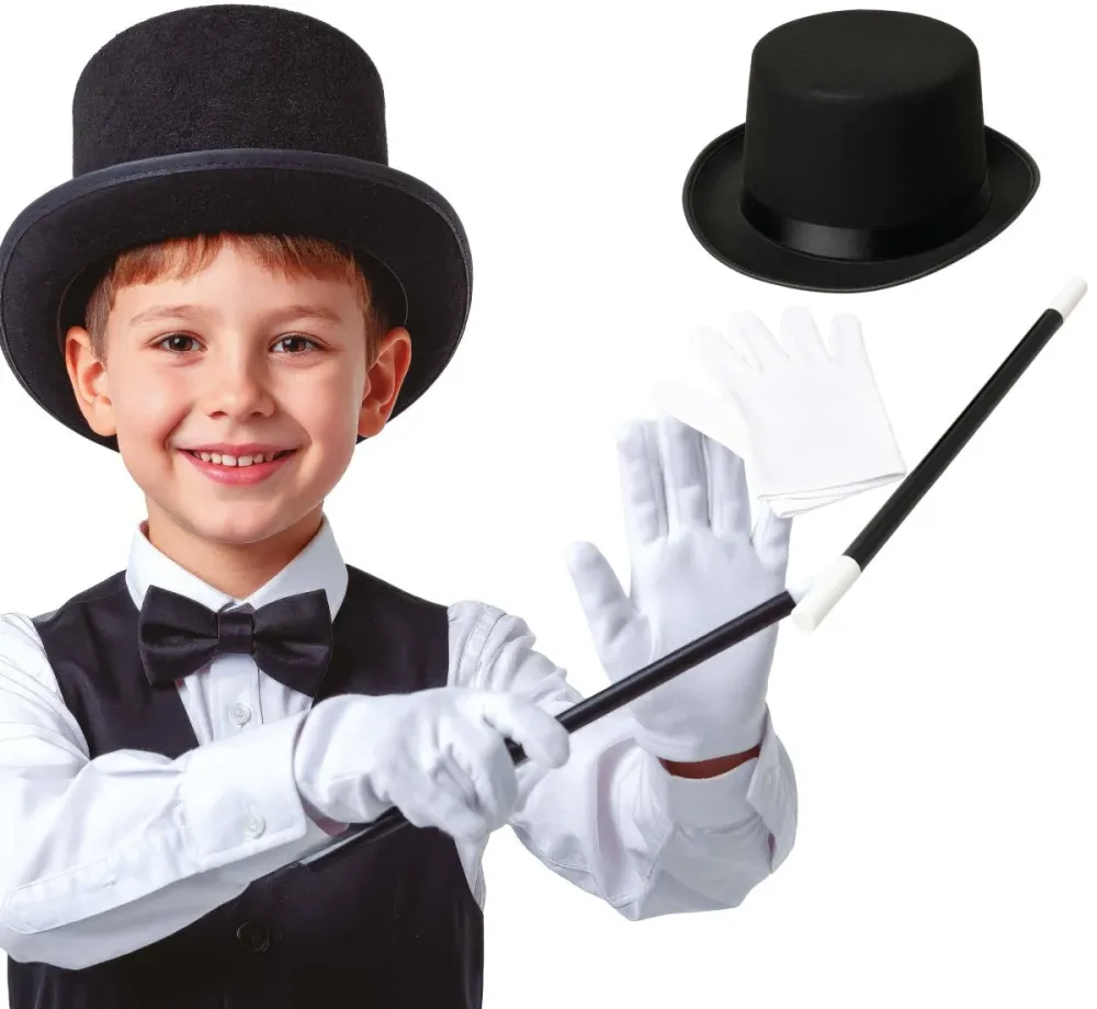 Magier Kostüm Set 4 Teile