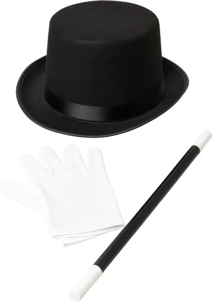 Magier Kostüm Set 4 Teile