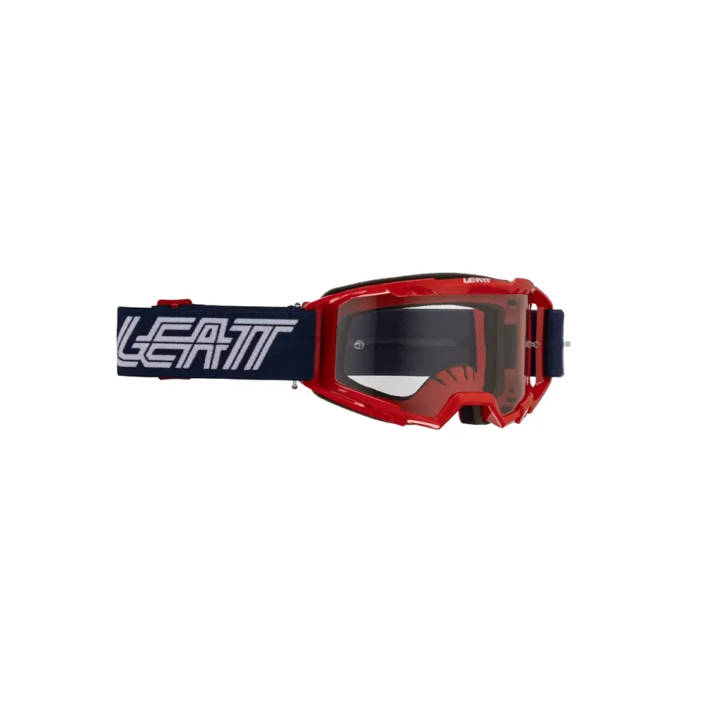 Maske LEATT VIZION 3.5 Rot/Blau Transparente Scheibe
