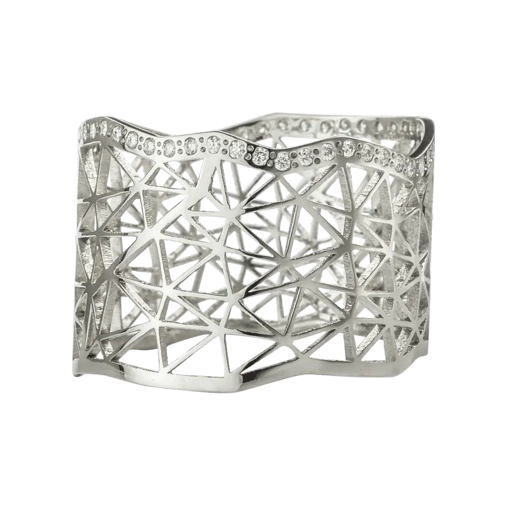 Niessing Ring Topia Vision N381912 aus 950 Platin mit 49 Diamanten Gr. 54
