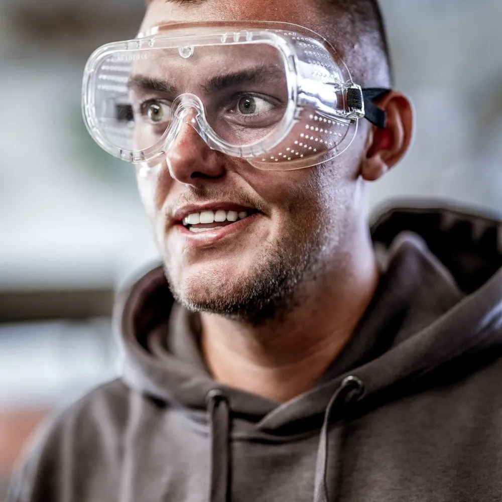 NITRAS VISION PROTECT BASIC, Vollsichtbrille, transparent, EN 166 PVC | Packung (1 Stück)