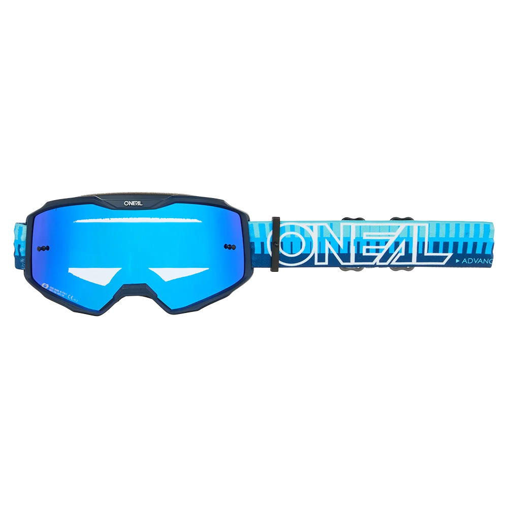 O'NEAL B-10 STRIPED Maske Radium Blue Bildschirm