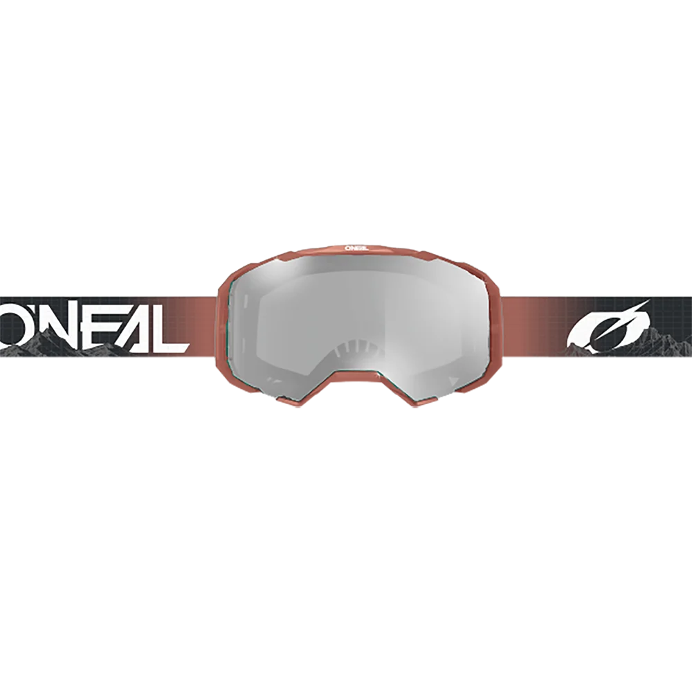 O'NEAL B-22 COVERT Maske Schwarz/Rot Klarer Schirm