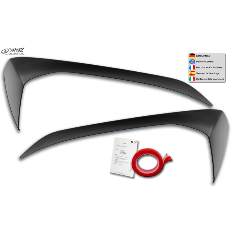 RDX Racedesign, Scheinwerferblenden passend für Volkswagen Up! 2011- (ABS)