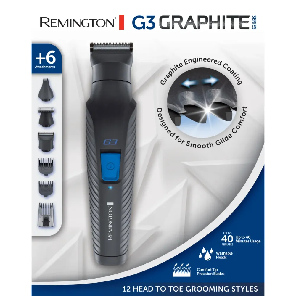 REMINGTON Multifunktions-Trimmer PG3000 Personal Groomer G3 GraphiteSeries