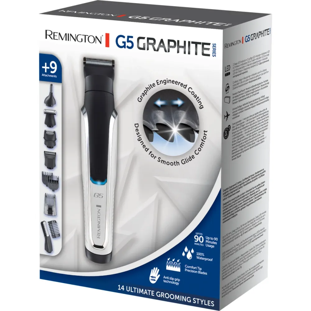 REMINGTON Multifunktions-Trimmer PG5000 Personal Groomer G5 GraphiteSeries