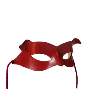 Rote Ledermaske von Catwoman