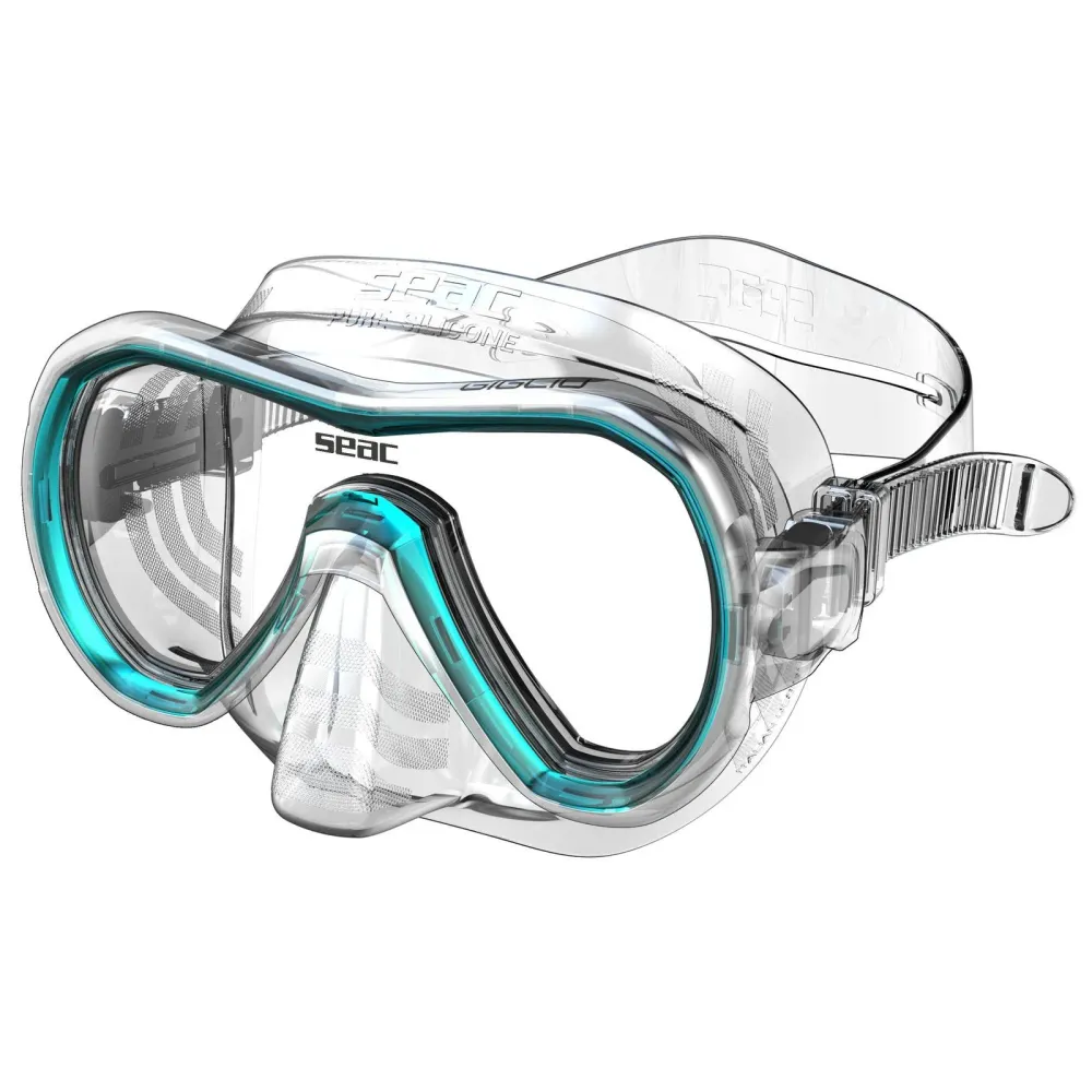 Schnorchelmaske Giglio Transparent-Türkis Seac 75-47A-SKL