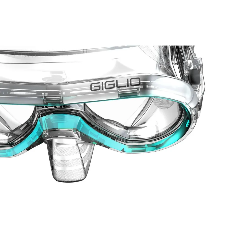 Schnorchelmaske Giglio Transparent-Türkis Seac 75-47A-SKL