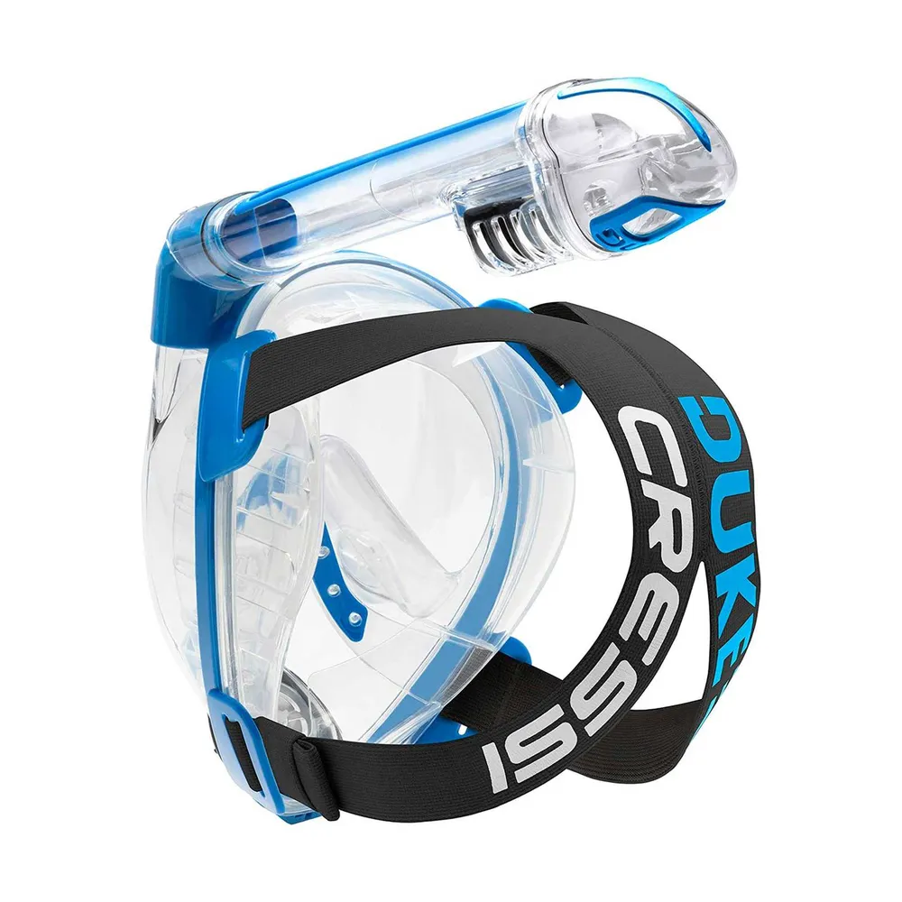 Schnorchel-Vollgesichtsmaske Duke Transparent-Blau S-M Cressi XDT000020