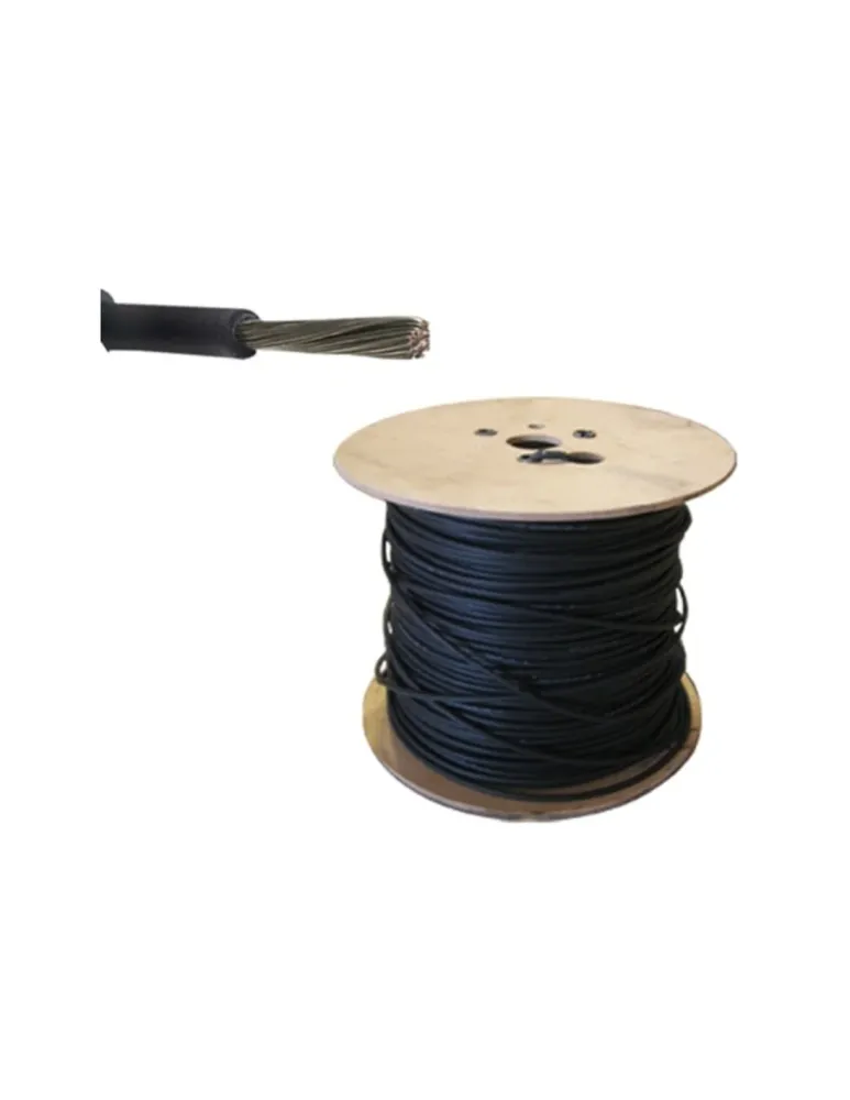 Schwarze Solarkabelspule 6 mm² (50 Meter)