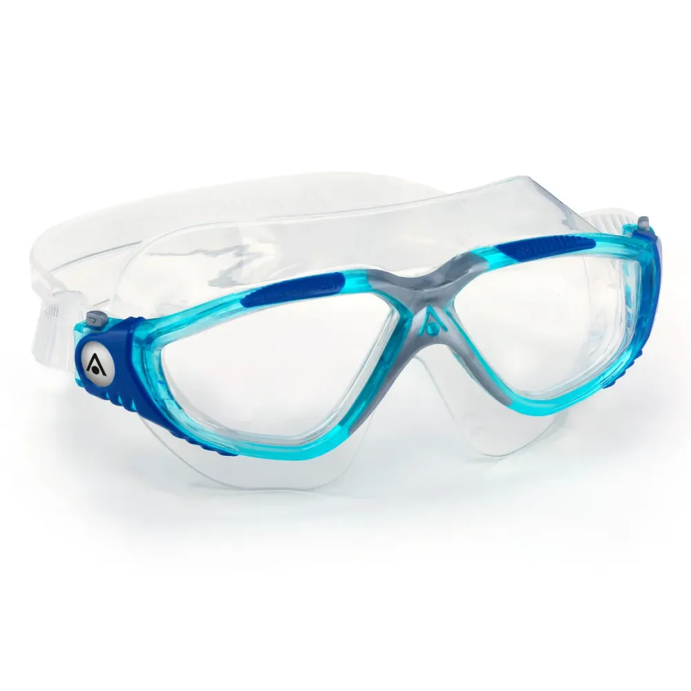 Vista – Schwimmbrille – Erwachsene – klare Gläser – Aqua/Blau