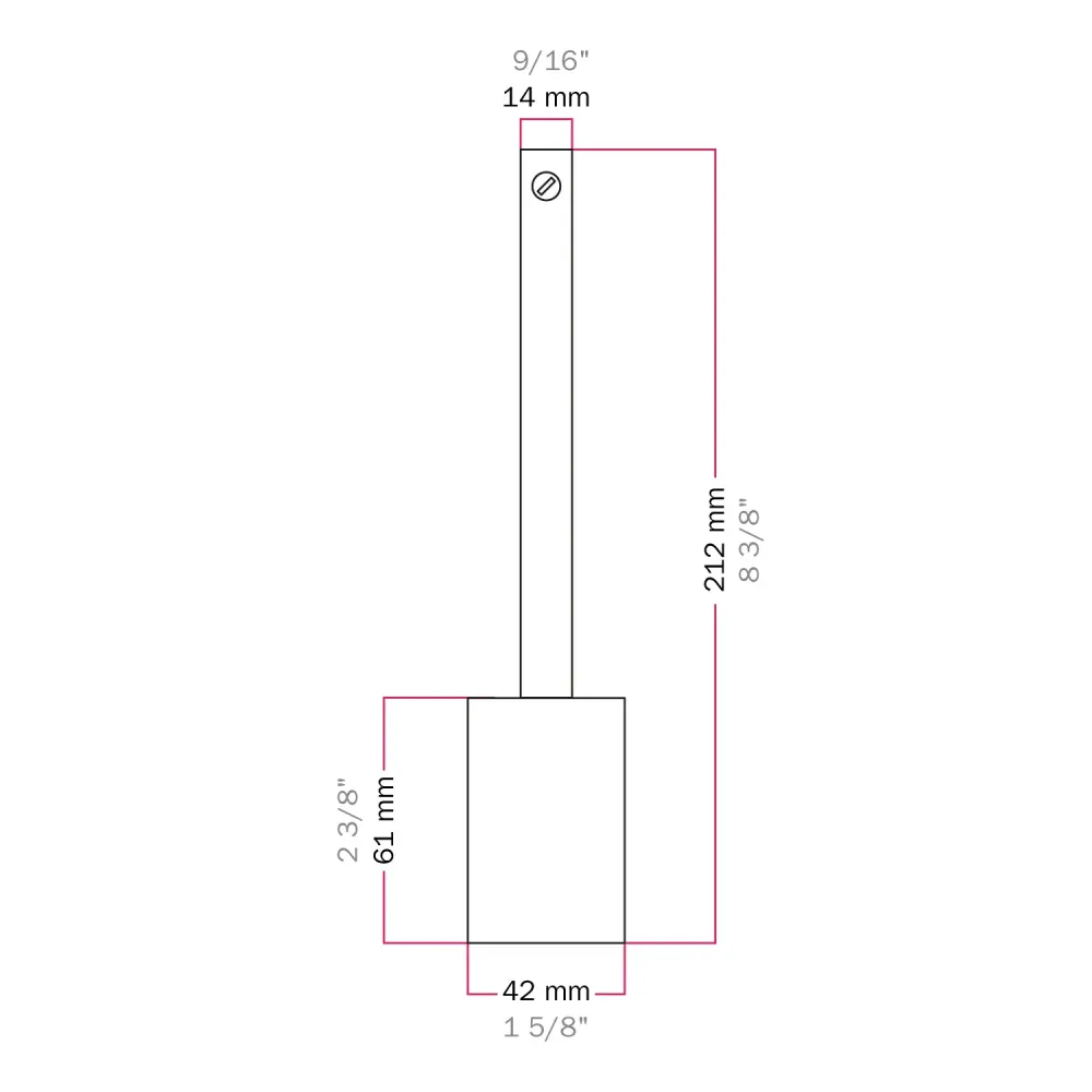 Zylindrischer E27-Lampensockel aus Metall mit 15 cm Zugentlaster – Messing