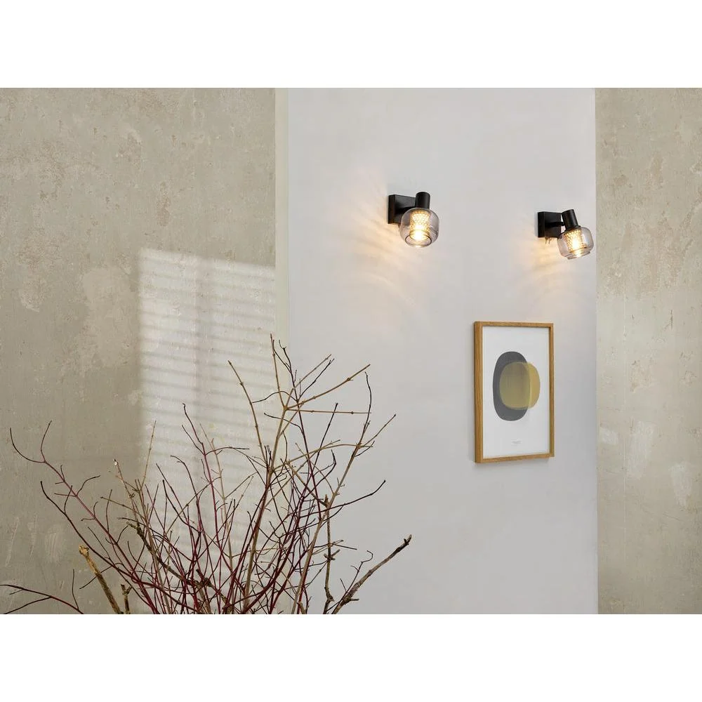 OSRAM DECOR Spot Firefly Wandleuchte, OSRAM Lampe inklusive, schwarz, 1 x 2.8W, E14