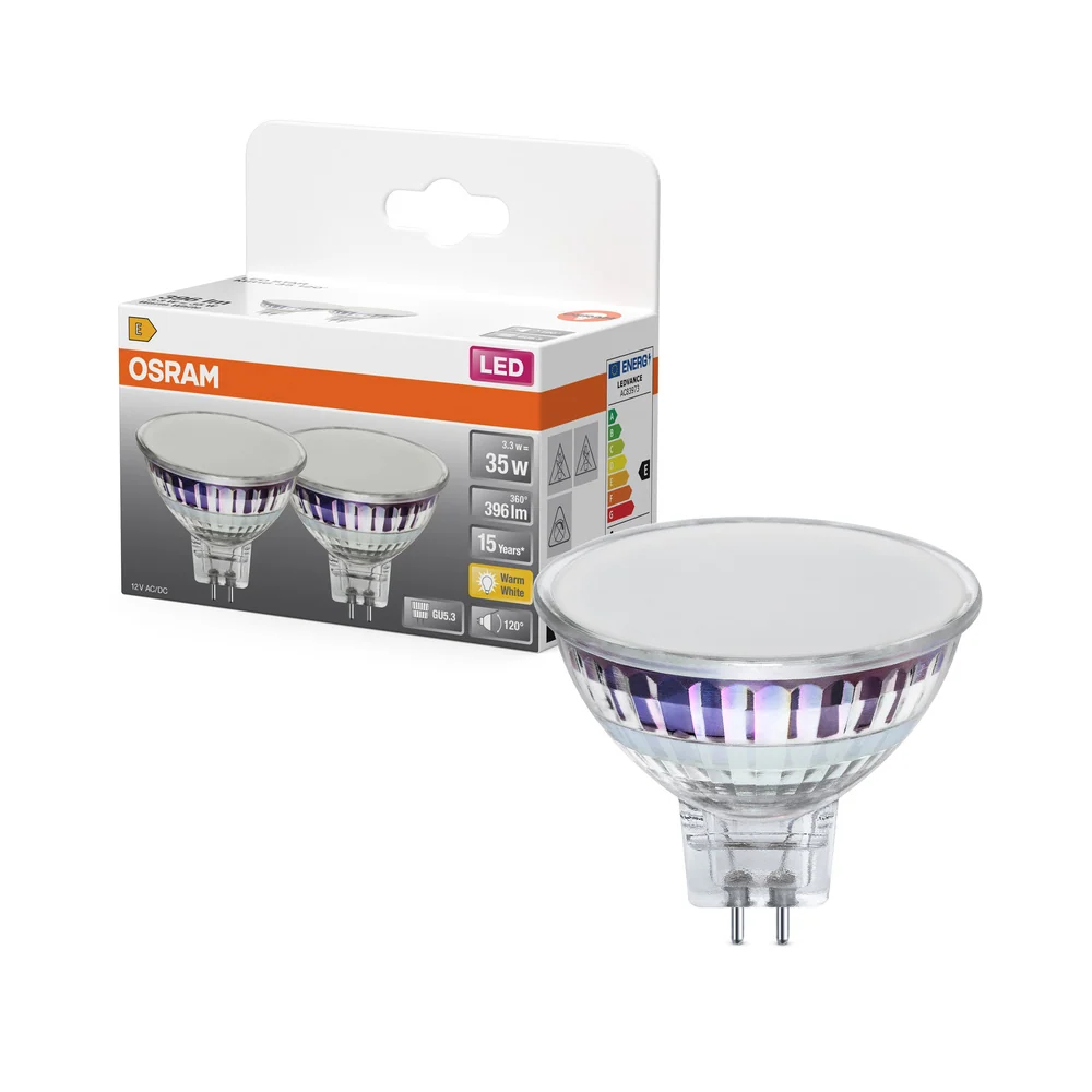 OSRAM SPOT MR16 GL 35 LED-Reflektorlampe, 4,3W, 396lm , GU5.3 , Warmweiß