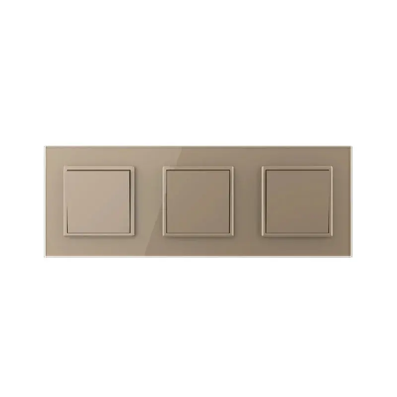 Livolo | Gold | 1+1+1 | Puls | Wechselschalter