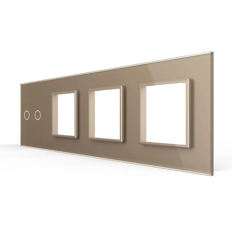 Livolo | Gold | 2+sr+sr+sr | Glasplattenkombination