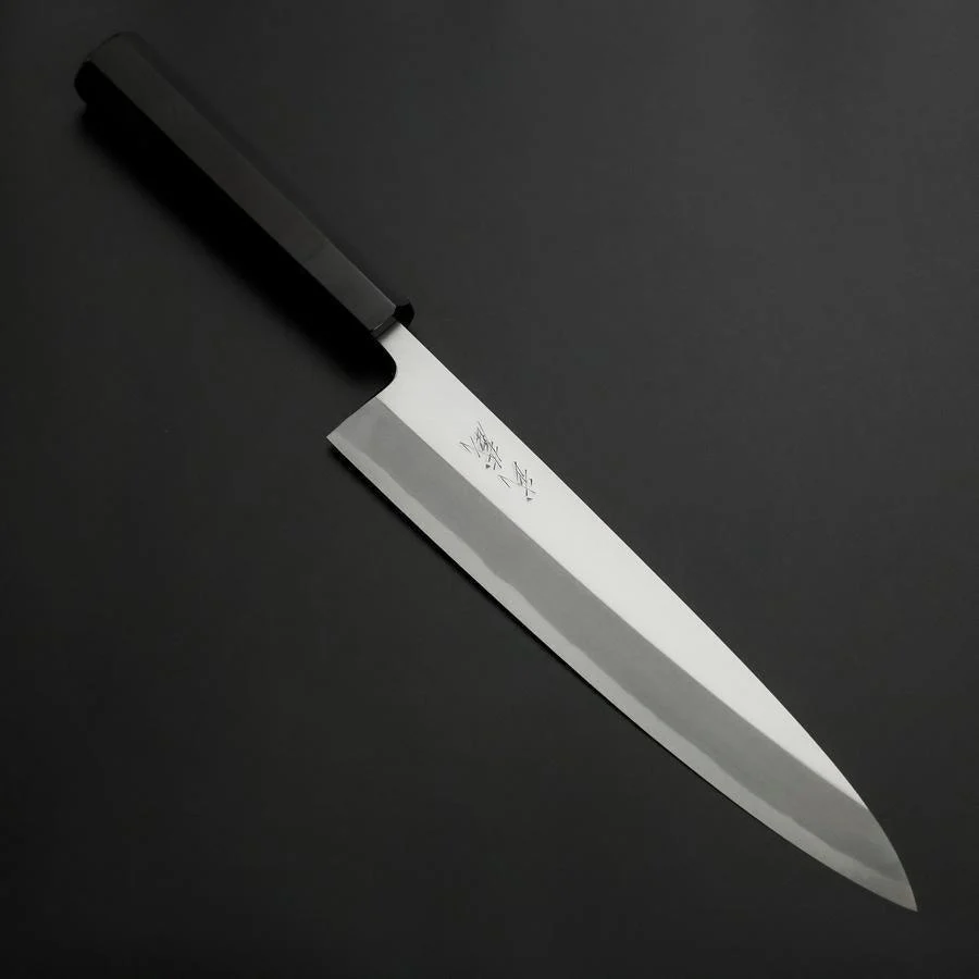 Aideba White Steel #2 Kasumi Büffelhorn und Ebenholz Griff 240mm