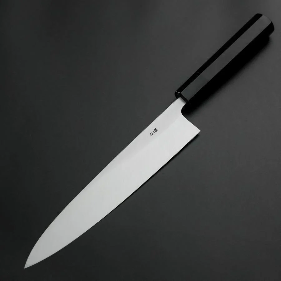 Aideba White Steel #2 Kasumi Büffelhorn und Ebenholz Griff 240mm