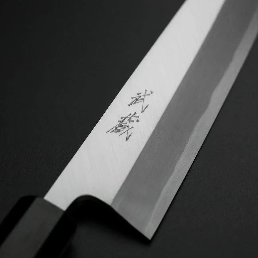 Aideba White Steel #2 Kasumi Büffelhorn und Ebenholz Griff 240mm