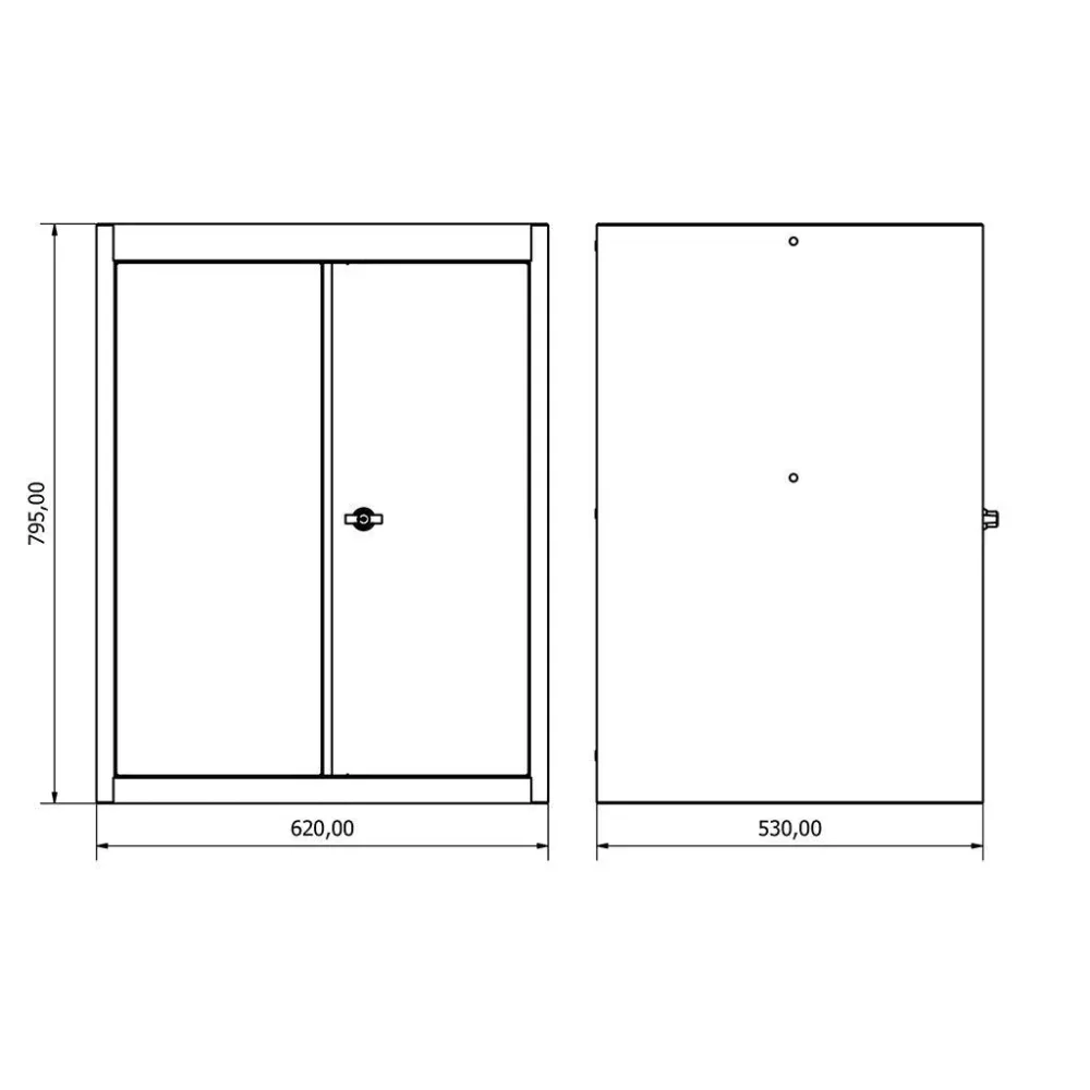 Bullram TOOLBOX4YOU Expert Serie - Einzelmodul Wandschrank / Oberschrank