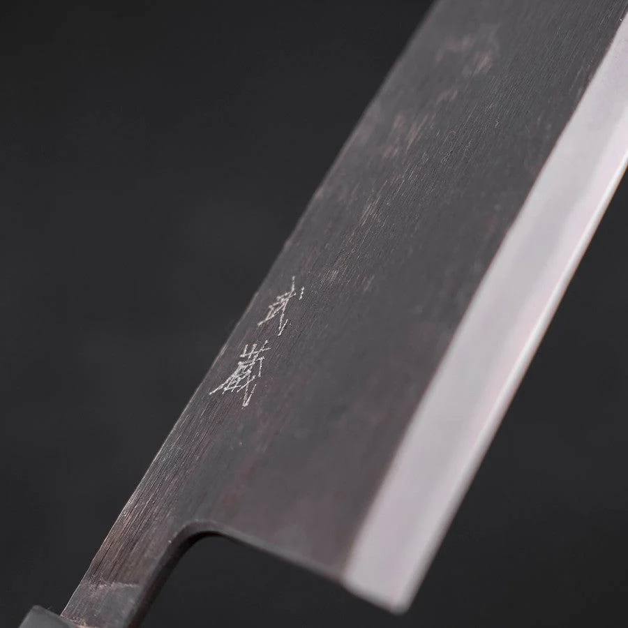 Deba Blue Steel #2 Kurouchi Büffelhorn und Ebenholz Griff 270mm - (Dick)