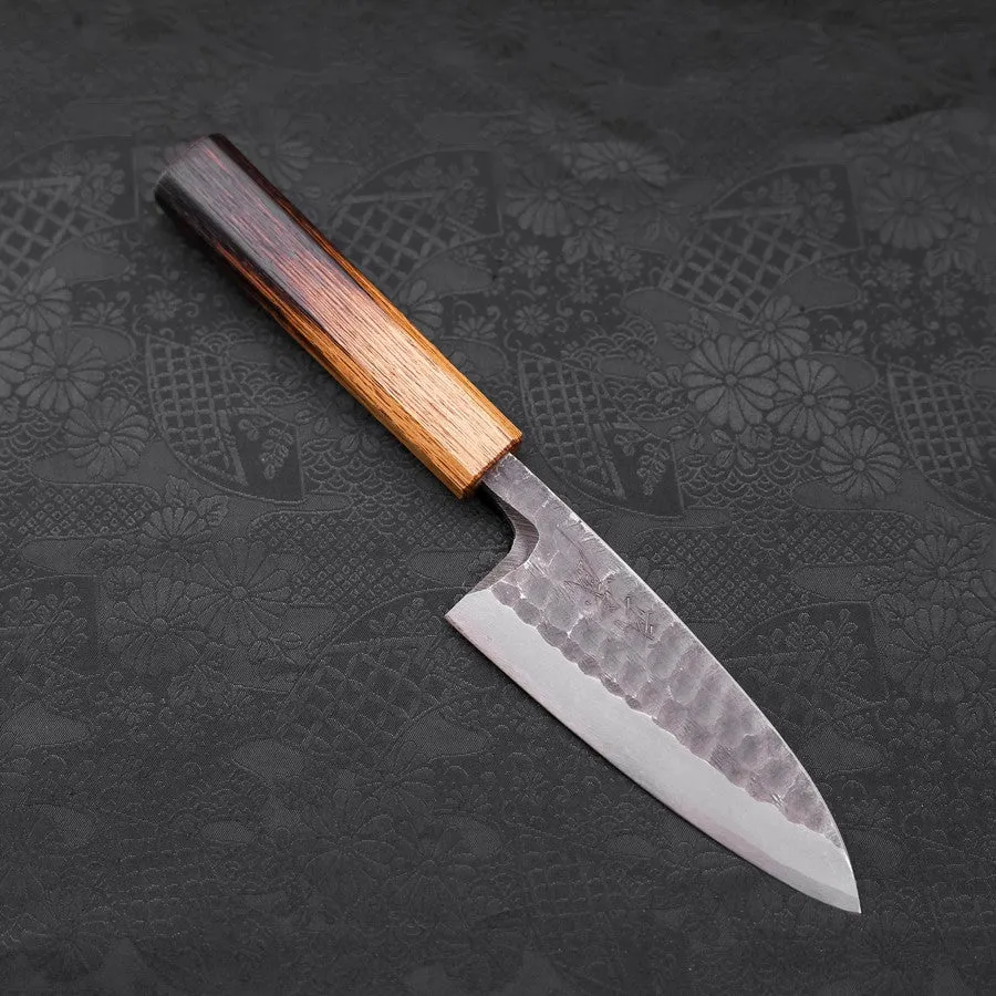 Deba White Steel #2 Kurouchi Tsuchime Yaki Urushi Griff 120mm