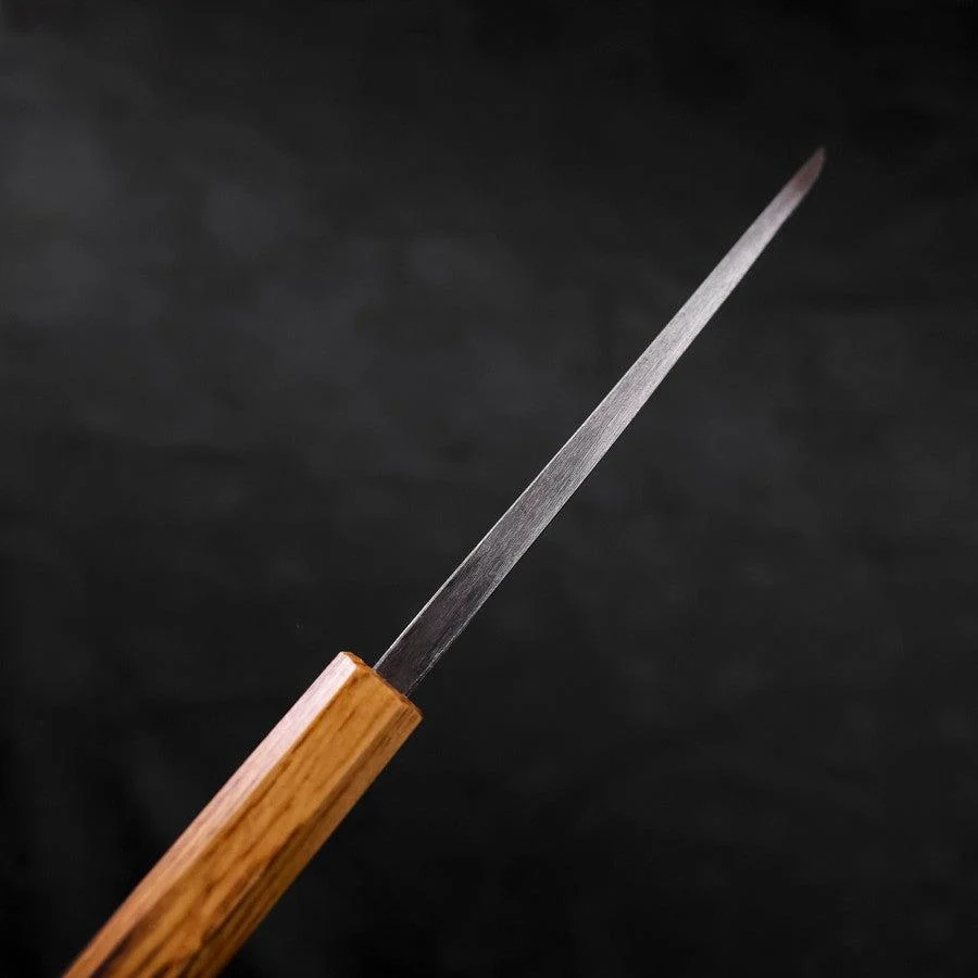 Deba White Steel #2 Kurouchi Tsuchime Yaki Urushi Griff 120mm
