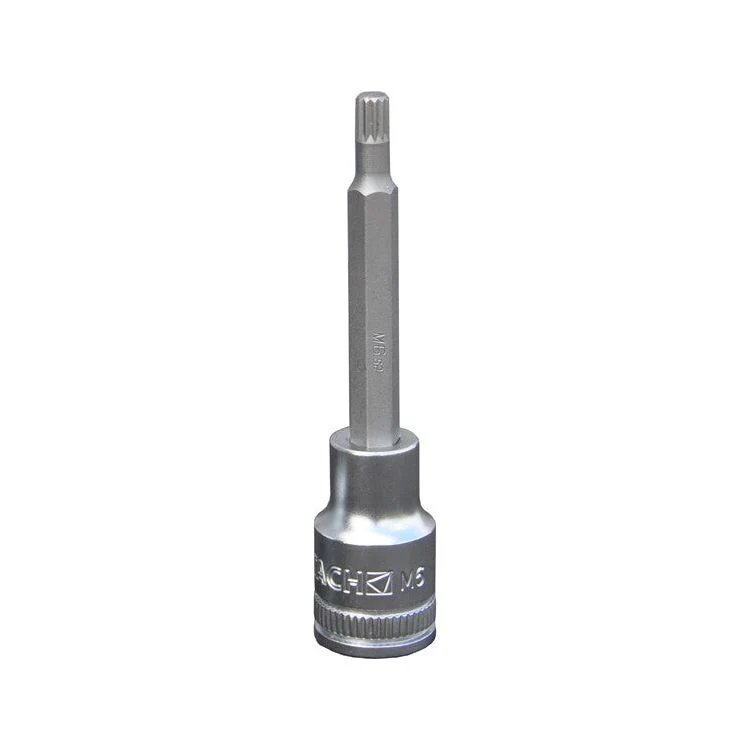 Deltach 1/2"-Stecknuss, Steckschlüssel M9 Vielzahn/Spline, 100mm 127109